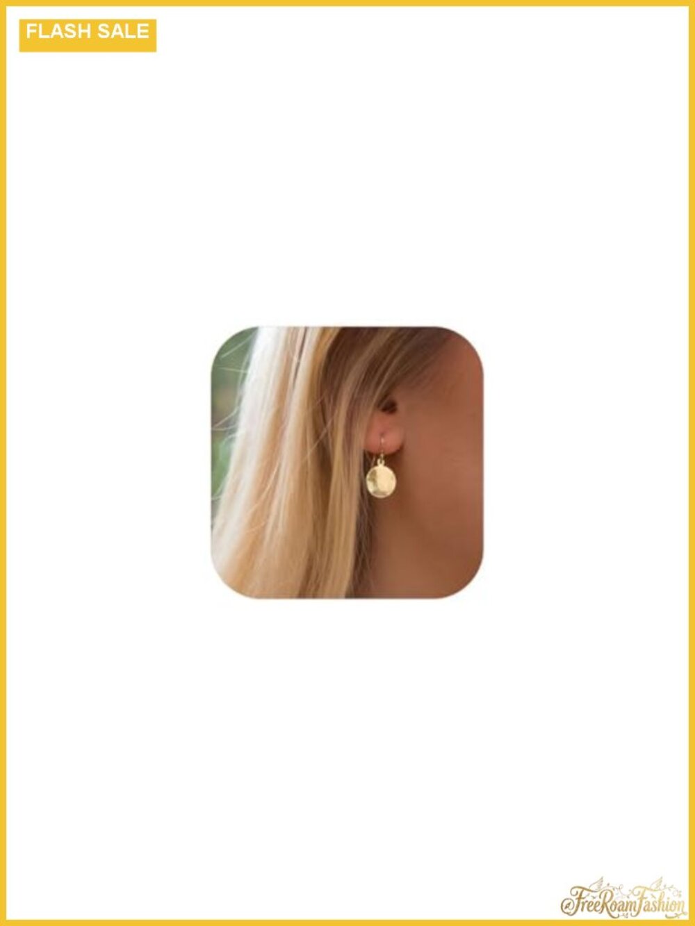 Hammered Disc Dangle Earrings Metal Lever Back Drop Minimalist